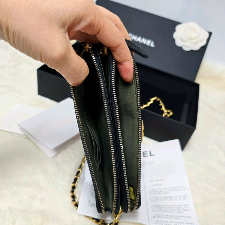 샤넬woc폴더백 숄더백 체인백 미니백 23번대영수증포함--5