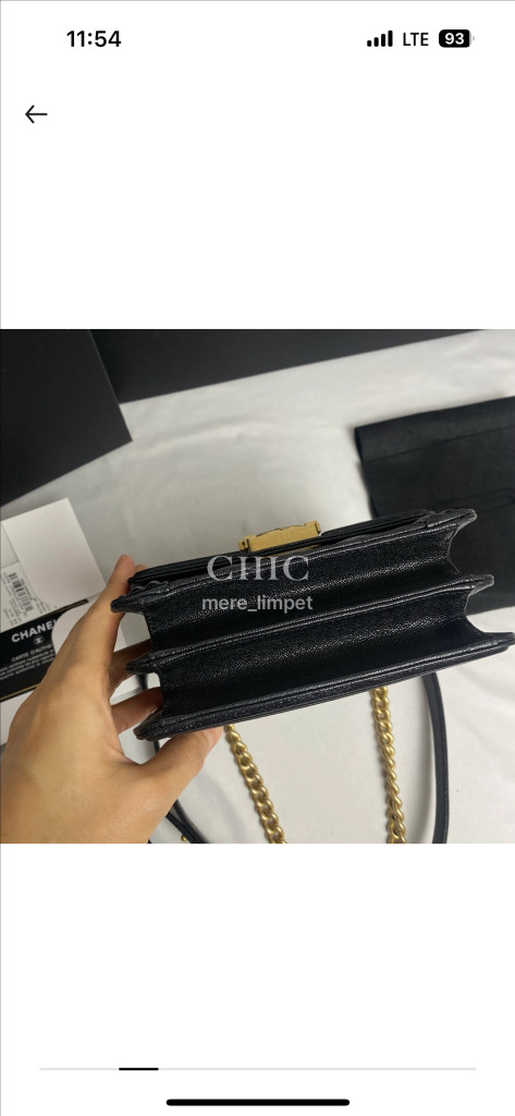 [풀구성 정품] 샤넬 보이사첼 뉴보이 캐비어 금장 이미지