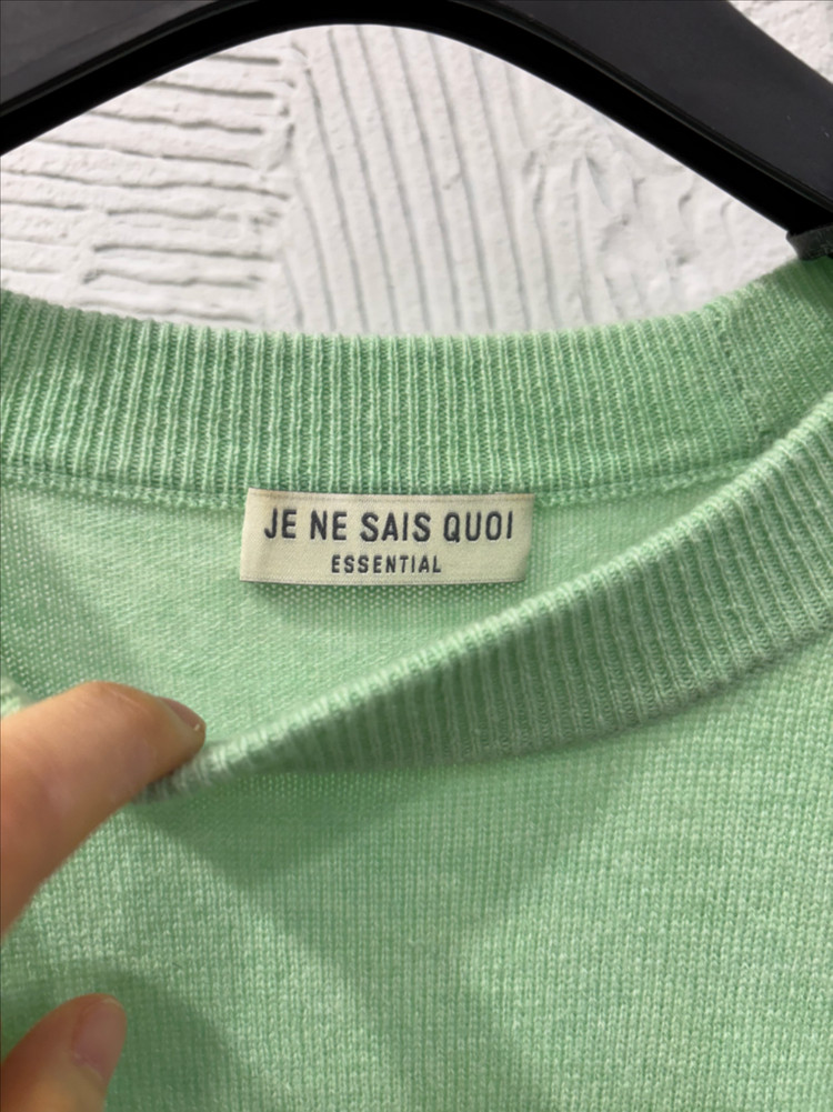 주느세콰 그린 캐시혼방 니트--2
