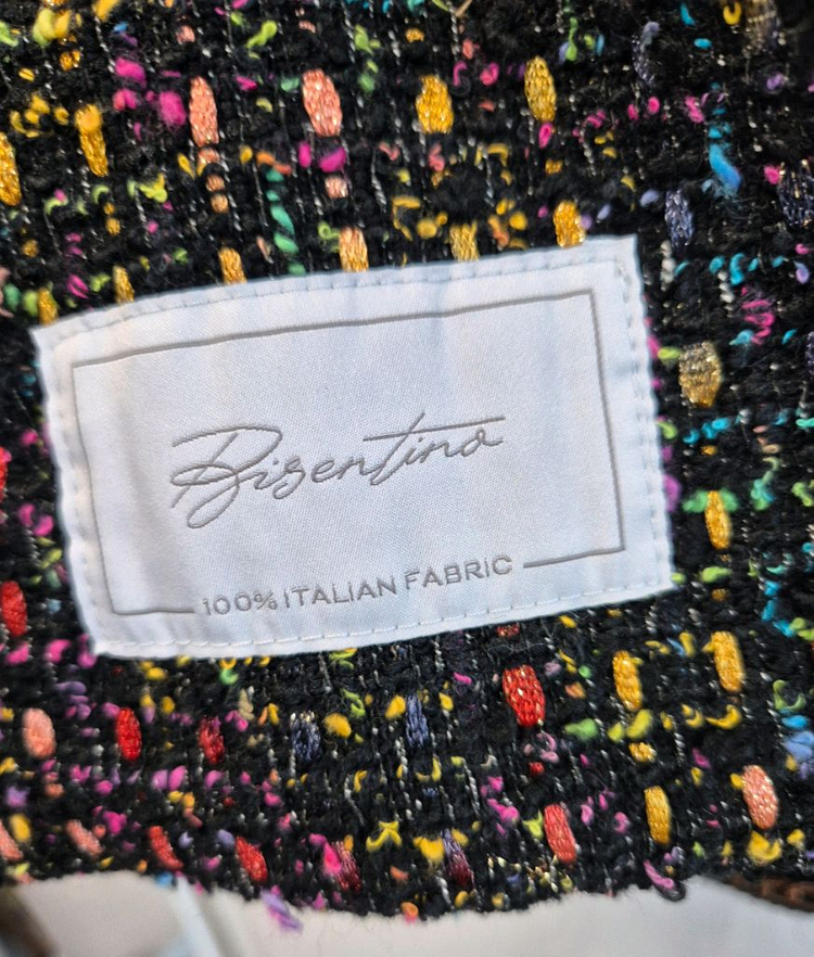 칼라거펠트 리비에라 트위드 자켓 칼블랙 66 새상품 이미지