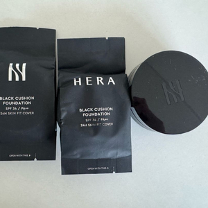<새상품> 헤라 블랙쿠션 21N1 3개 (본품1+리필2)