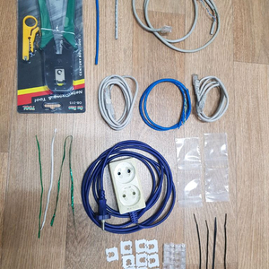 랜툴,네트워크케이블제작,인터넷케이블제작,케이블타이,멀티탭,RJ45(41개 전부 1만) 이미지