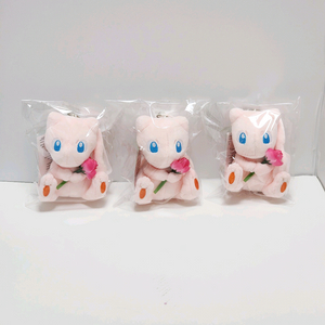 새상품) 포켓몬스터 정품 인형 키링_꽃을 든 뮤 마스코트 누이