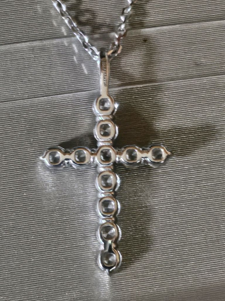 미꼬 크리셔 십자가 다이아몬드 목걸이 이미지