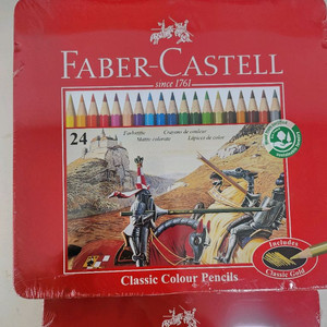 파버카스텔 일반 색연필 24색 틴케이스