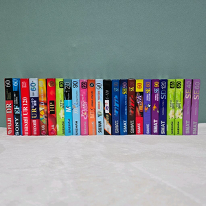 카세트 공테이프 수집용 미개봉 24장 일괄