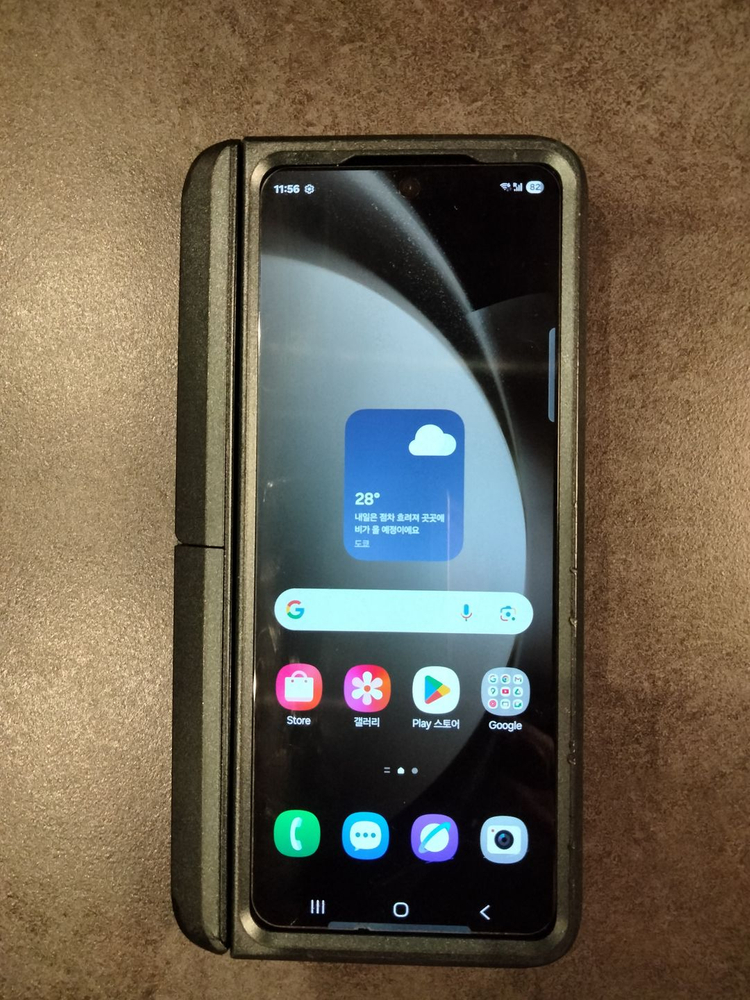 갤럭시 z폴더5 SM-F946N 자급제 512GB 아이보리+S팬+슈피겐 케이스 이미지