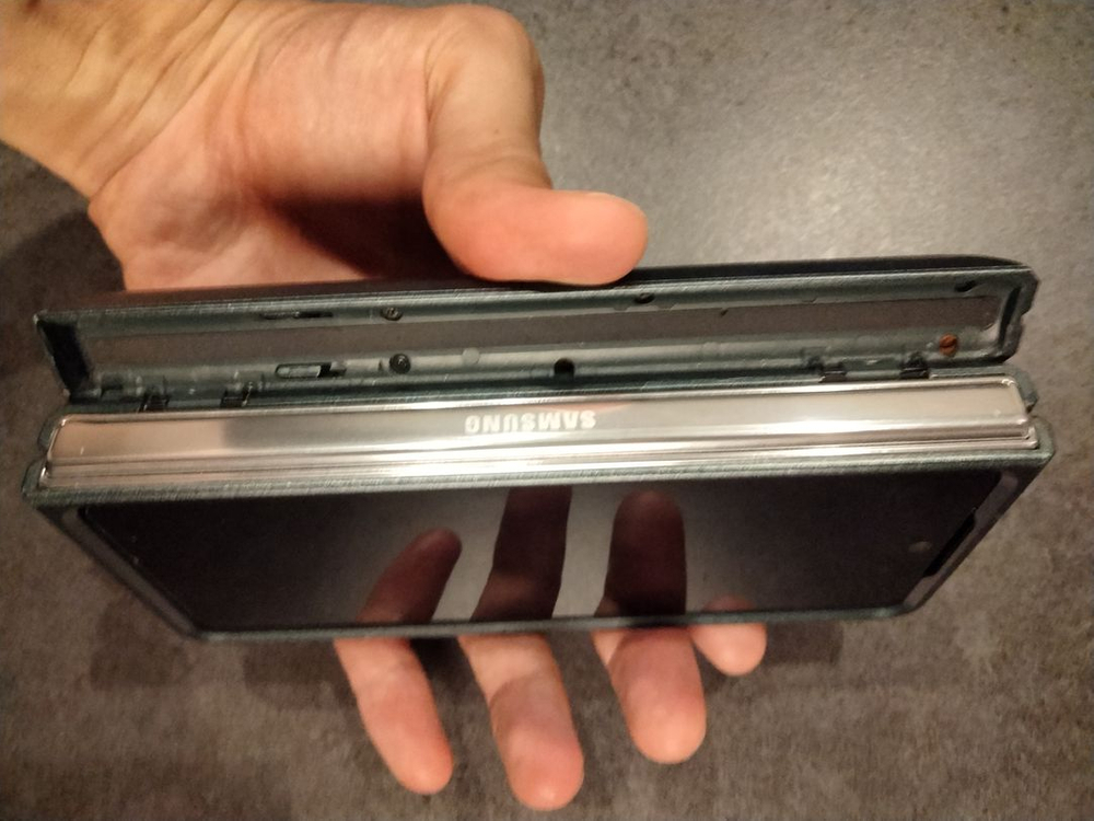 갤럭시 z폴더5 SM-F946N 자급제 512GB 아이보리+S팬+슈피겐 케이스 이미지