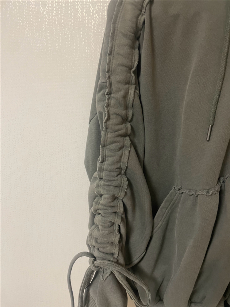 ORDINARY HOLIDAY 카키 셔링 후드 집업 (원가 8만)--13