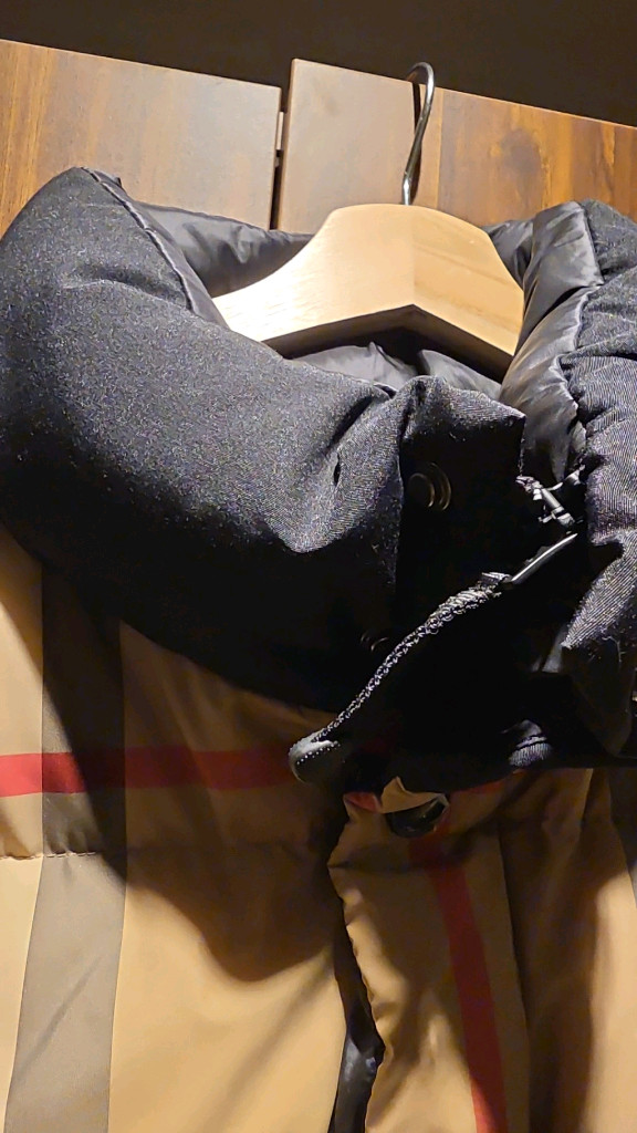 버버리 체크 패딩 아카이브 베이지--9