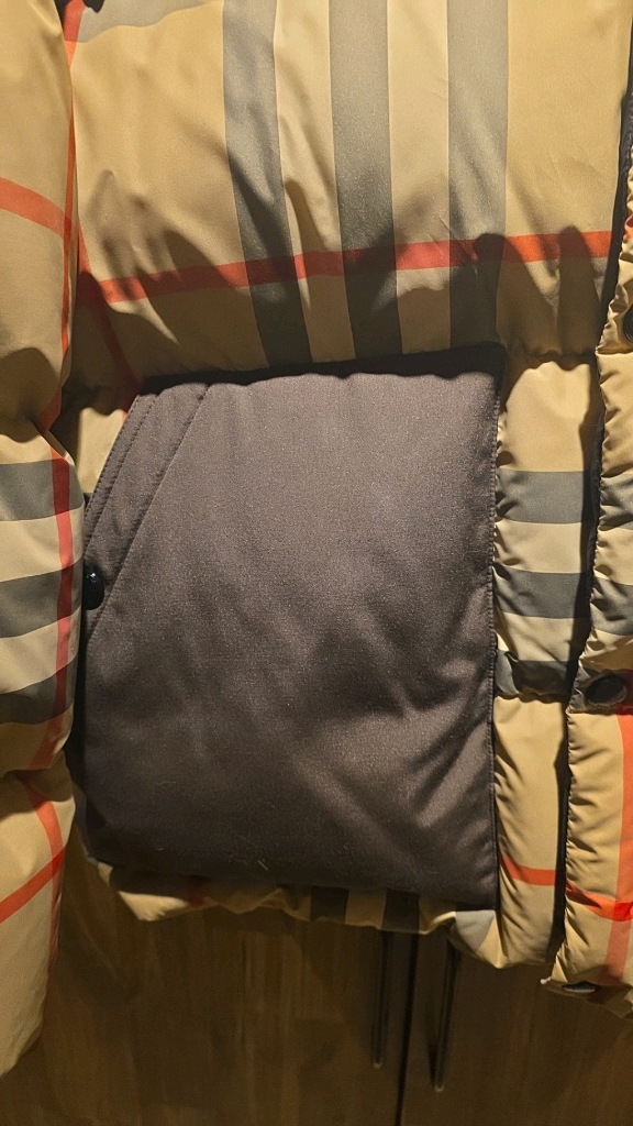 버버리 체크 패딩 아카이브 베이지--10