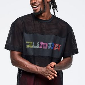 중고 줌바 메쉬티셔츠 M