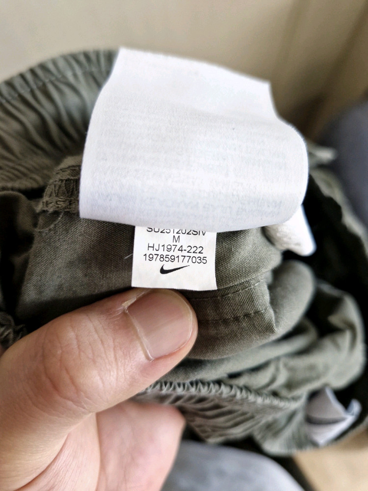 나이키 클럽 벌룬 팬츠 올리브 M사이즈--3