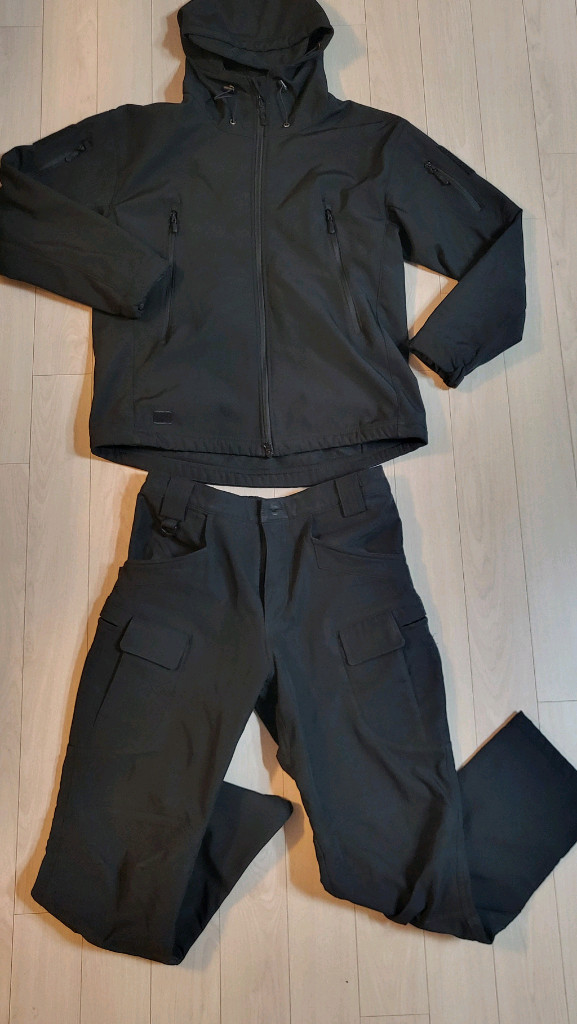 (블랙)100-31.택티컬 소프트쉘 기모 자켓과 바지 상하의 세트--1