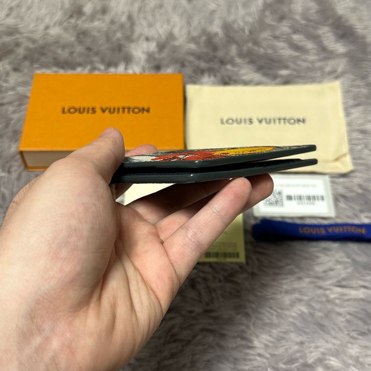 [풀구성] 루이비통 이클립스 서핑 오거나이저 카드지갑 네이비--6