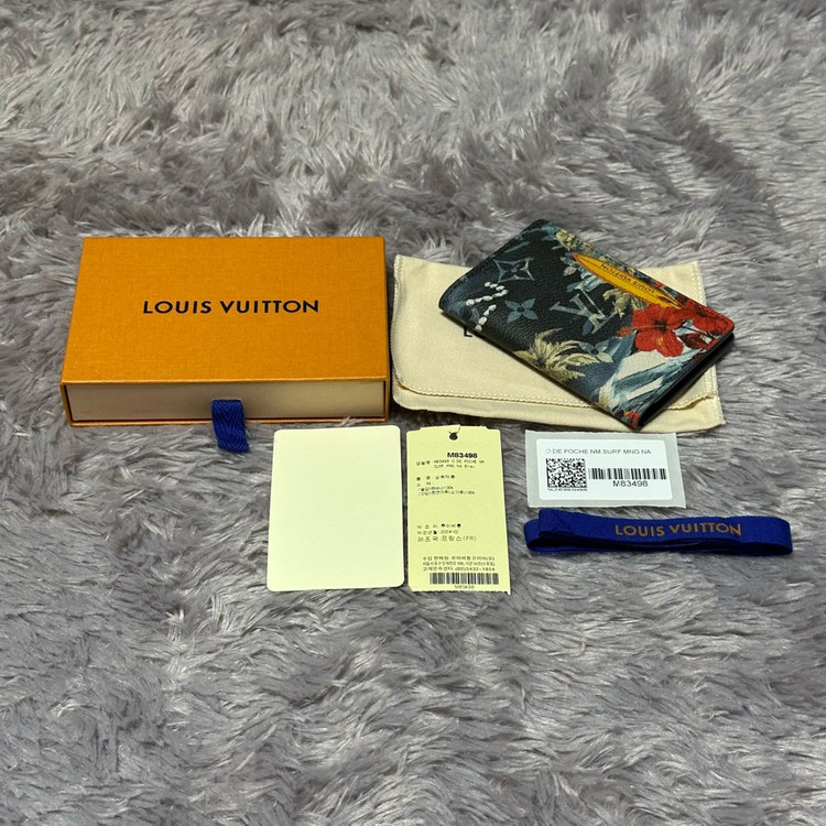 [풀구성] 루이비통 이클립스 서핑 오거나이저 카드지갑 네이비--7