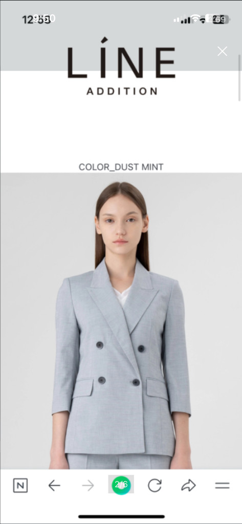 라인어디션 정장셋업 자켓+슬랙스 세트--1