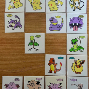 <세트1 판매>포켓몬 띠부씰 일본씰 포켓몬 띠부씰 일판씰 이미지