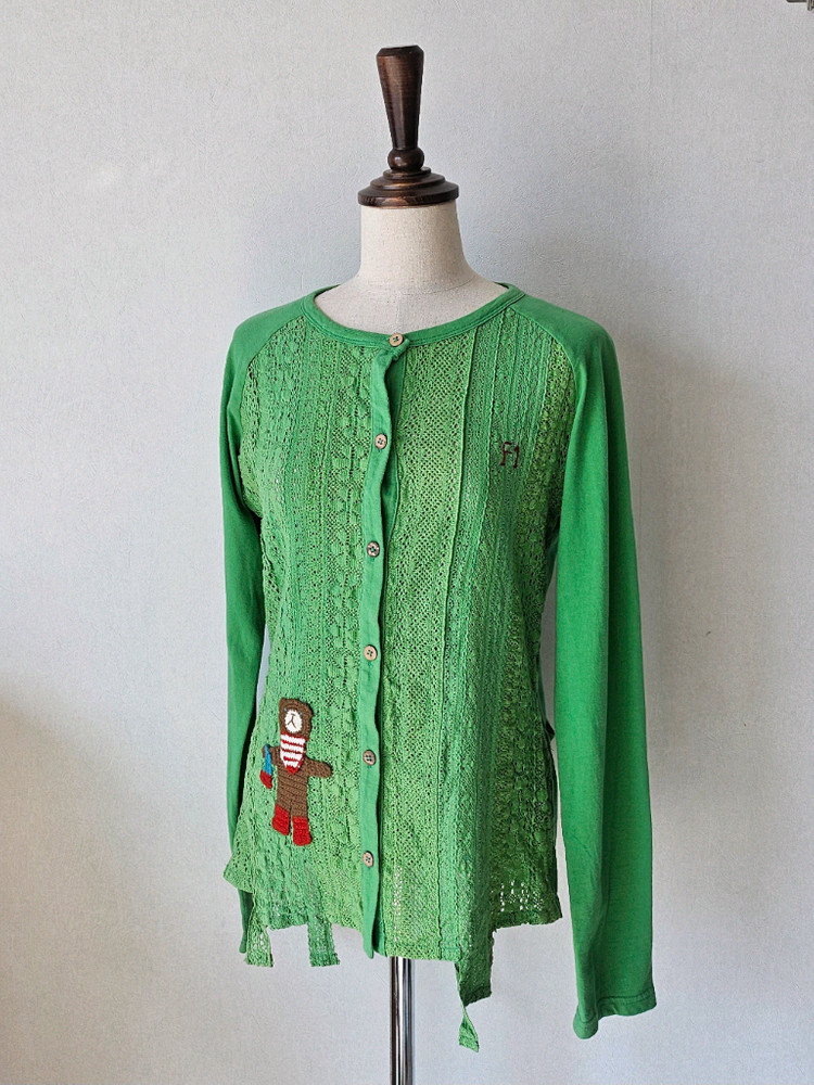 유러피안 빈티지 면레이스 가디건 / 엄마딸 커플룩 이벤트 촬영용의상--2