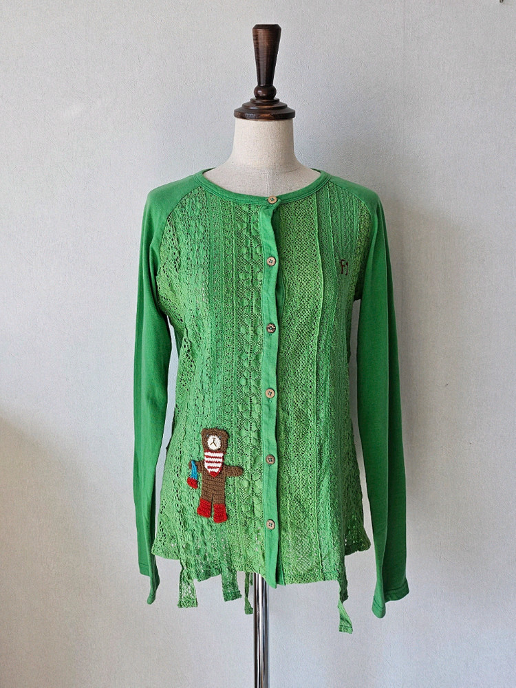 유러피안 빈티지 면레이스 가디건 / 엄마딸 커플룩 이벤트 촬영용의상--4