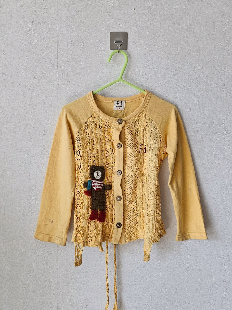 유러피안 빈티지 면레이스 가디건 / 엄마딸 커플룩 이벤트 촬영용의상--6