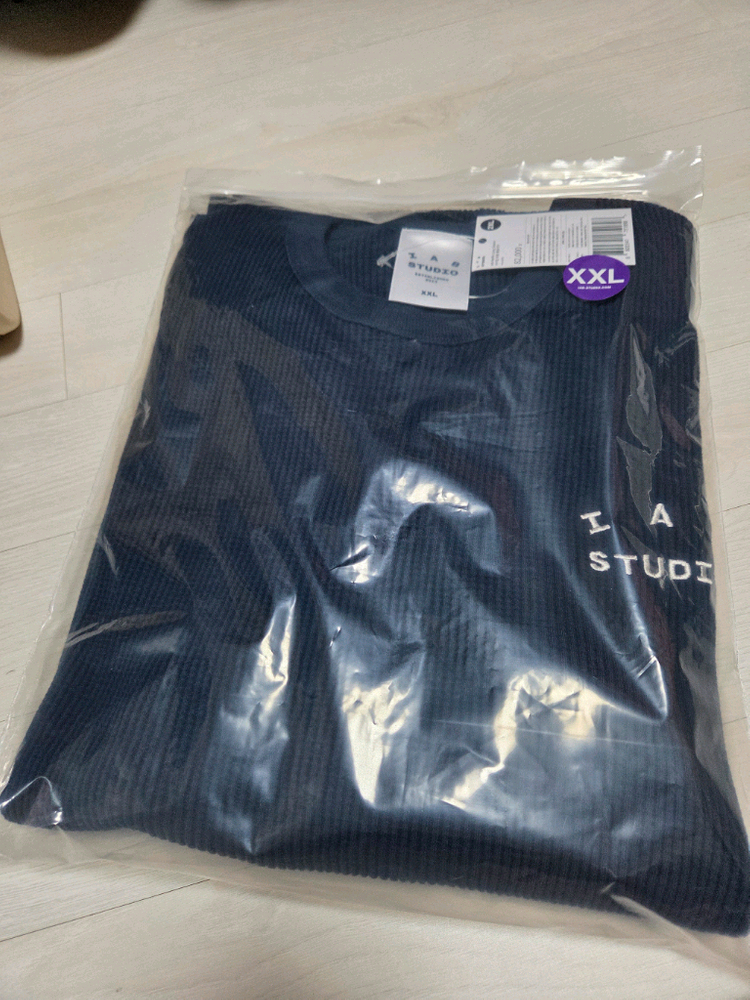 iab 와플 롱슬리브 네이비 팔아요--0