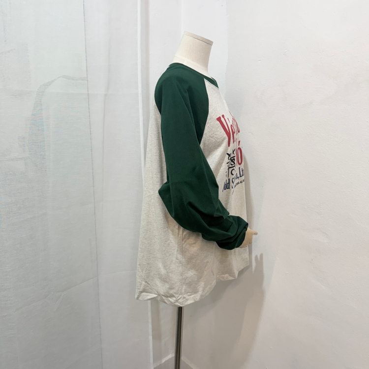 (택상품)odd studio 오버핏 그래픽 나그랑 긴팔티셔츠 4231--1