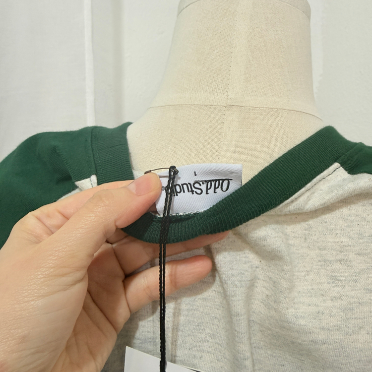 (택상품)odd studio 오버핏 그래픽 나그랑 긴팔티셔츠 4231--3