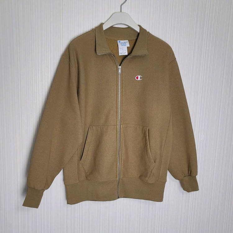 XL 챔피온 리버스위브 스웻 집업 카멜--1