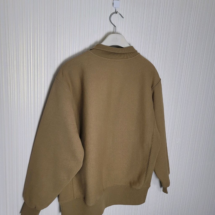 XL 챔피온 리버스위브 스웻 집업 카멜--3