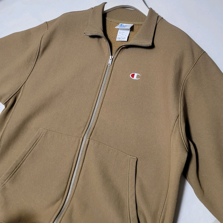 XL 챔피온 리버스위브 스웻 집업 카멜--4