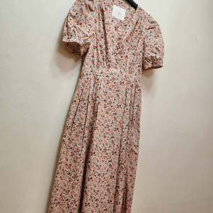 르니나 잔꽃 퍼프 슬리브 원피스