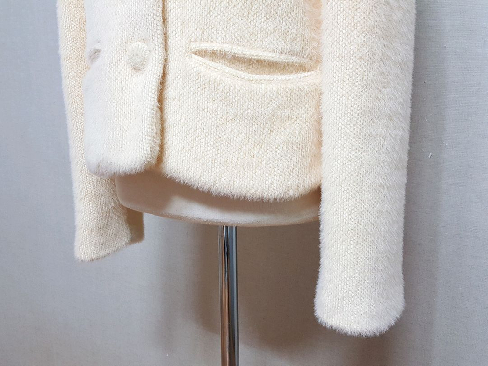 1착)초봄용 페이크 앙고라 니트 숏 여성자켓 55-66--5