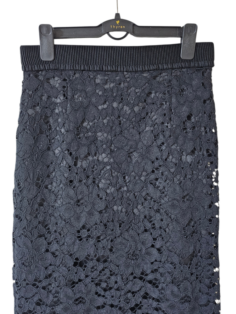 질바이질스튜어트 레이스 H라인 스커트 S 블랙 | 투웨이 지퍼 단정핏 오피스룩 하객룩--3