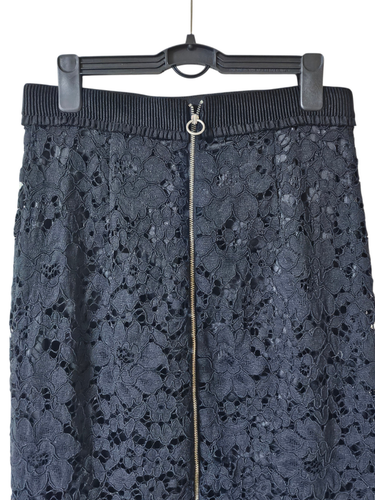 질바이질스튜어트 레이스 H라인 스커트 S 블랙 | 투웨이 지퍼 단정핏 오피스룩 하객룩--6