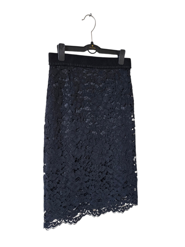 질바이질스튜어트 레이스 H라인 스커트 S 블랙 | 투웨이 지퍼 단정핏 오피스룩 하객룩--8