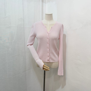제이엘프 자체제작 핑크 긴팔가디건 봄가디건 4236
