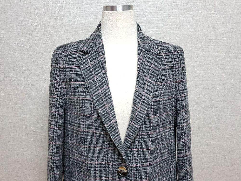 초봄용)지컷 핸드메이드 울 박시 여성자켓 55-66 상태우수--1