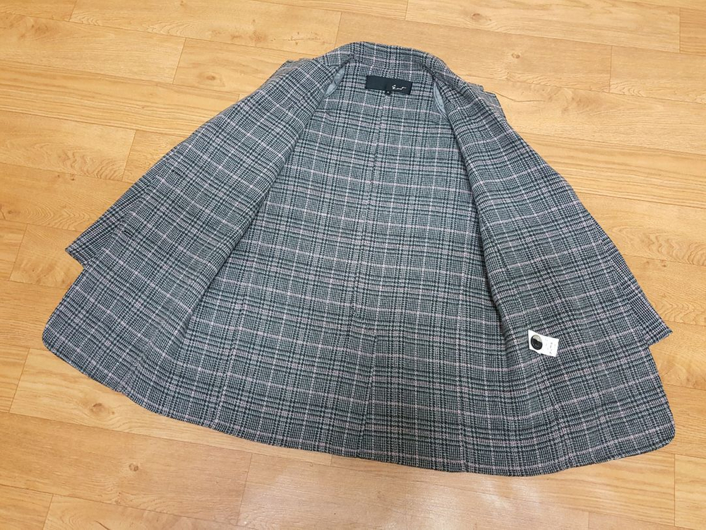 초봄용)지컷 핸드메이드 울 박시 여성자켓 55-66 상태우수--8