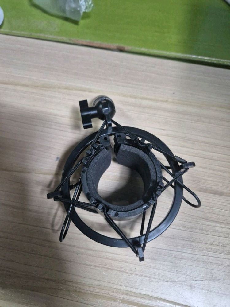 T자 마이크스탠드 쇽마운트 팝필터 탁상형 마이크거치대 받침대 쇼크마운트 5/8나사 5/8변환 탁상용 관절형 마이크 이미지