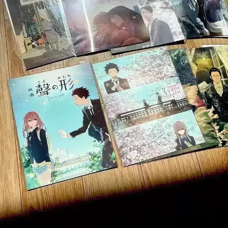 목소리의형태 아트카드 용과주근깨공주 초속5센티미터 조제스즈메남은인생10년--1