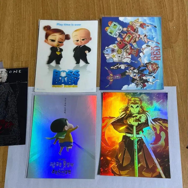 목소리의형태 아트카드 용과주근깨공주 초속5센티미터 조제스즈메남은인생10년--4