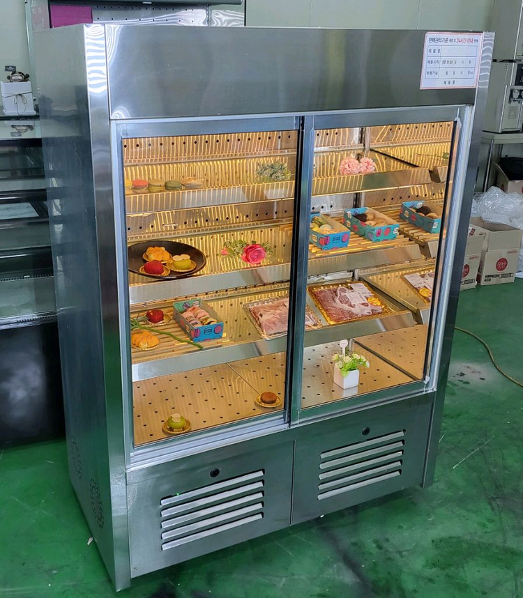 앞문형 정육 숙성 반찬 케잌 베이커리 디저트 냉동냉장 쇼케이스 저온콤프--1