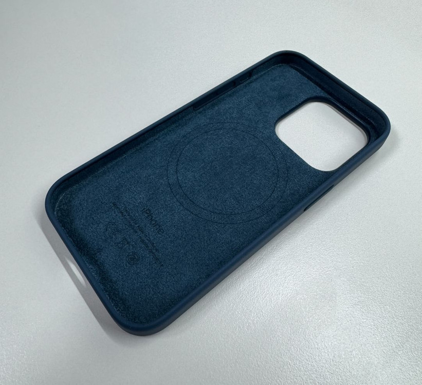 아이폰15프로 스톰블루 정품 실리콘케이스--3