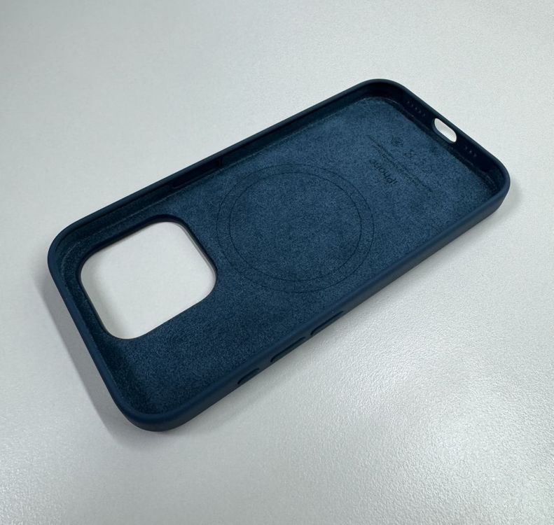 아이폰15프로 스톰블루 정품 실리콘케이스--4