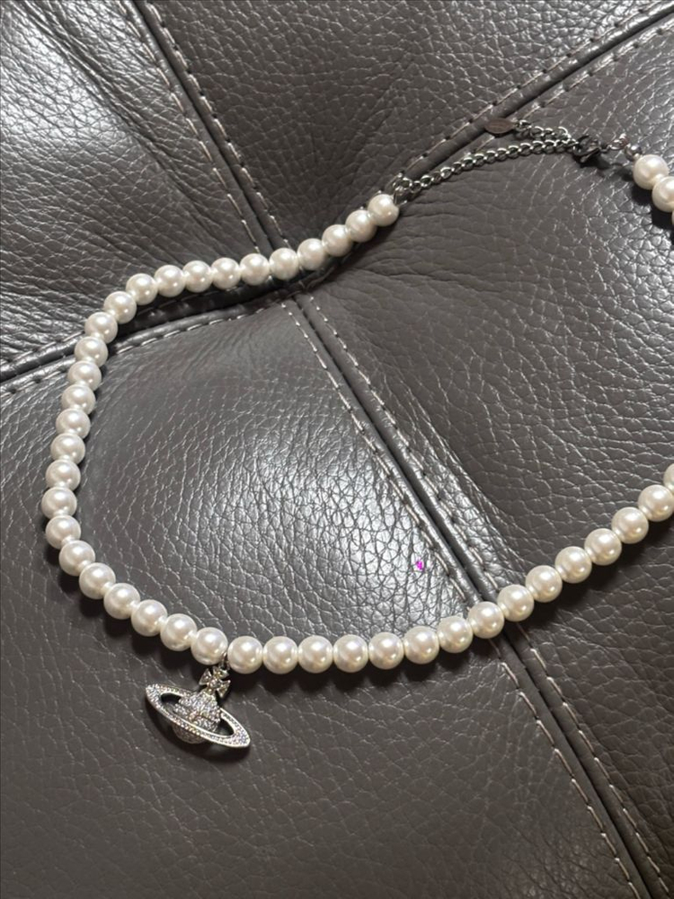 (미착용) 비비안웨스트우드 &샤넬 진주 목걸이--3