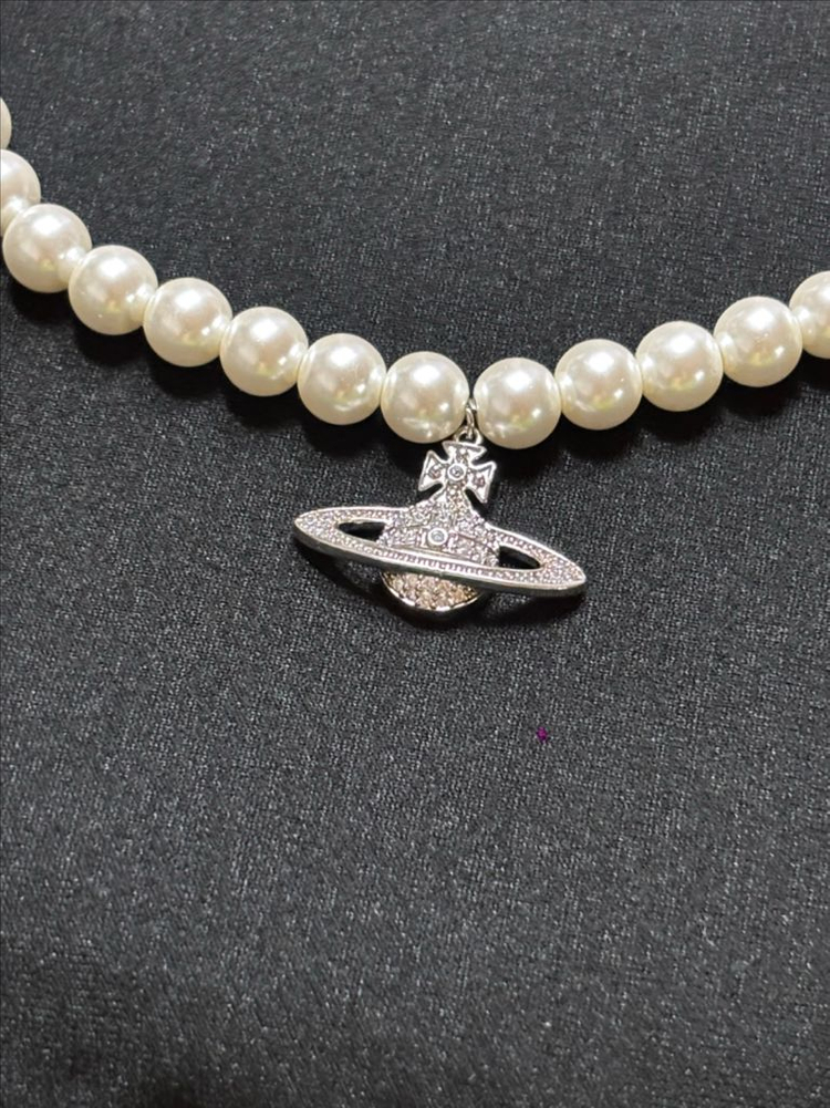 (미착용) 비비안웨스트우드 &샤넬 진주 목걸이--4