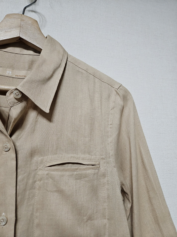 빈폴 bean pole 베이지 린넨 원피스 90사이즈 이미지