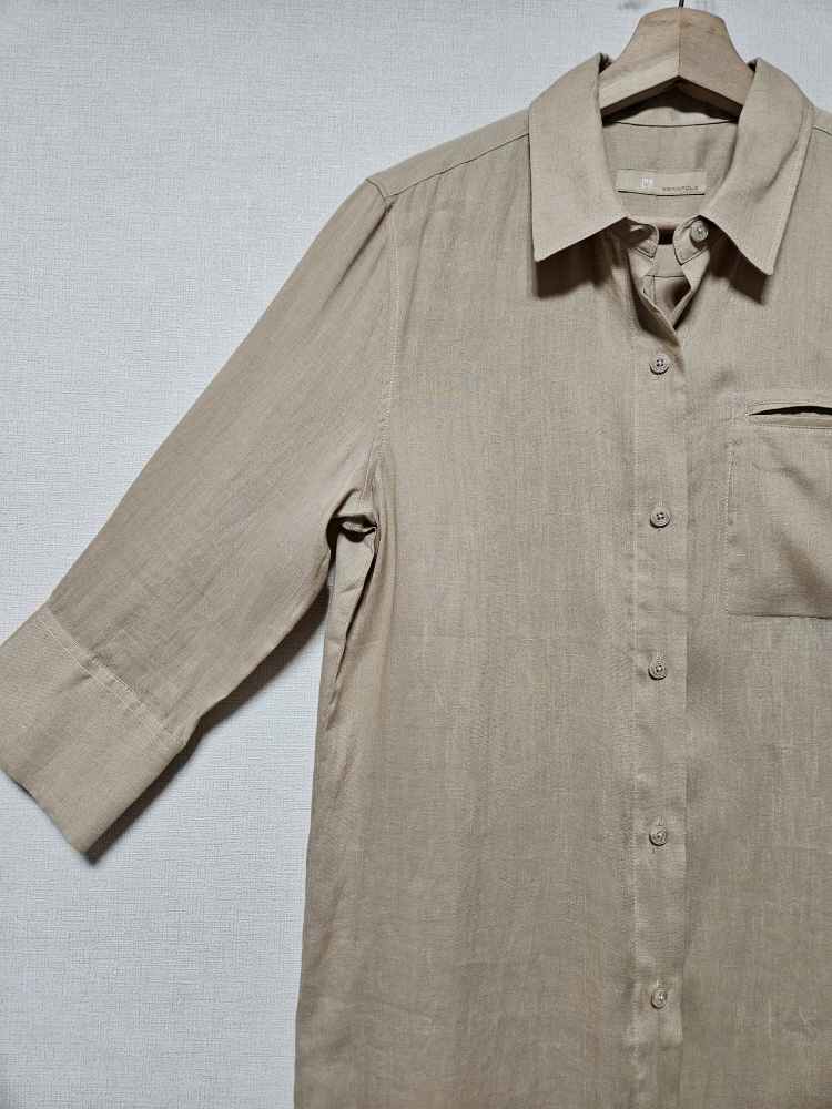 빈폴 bean pole 베이지 린넨 원피스 90사이즈 이미지