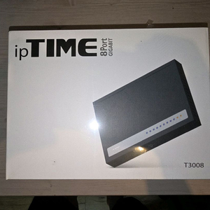 ipTIME T3008 8포트 유선공유기 미개봉 새제품 이미지